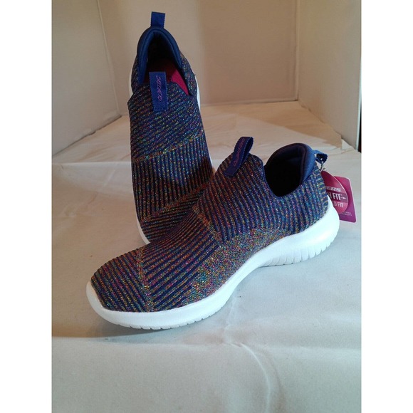 SKECHERS KID Sz 1.5 'Sport-UltraFlex Glitz Blitz' BIG GIRL'S Shimmery Sneaker. - Picture 6 of 11